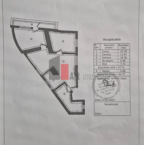 Unirii-Traian Vanzare apartament 3 camere cu centrala